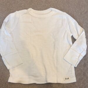 BabyGAP 2T White Long Sleeve Tee